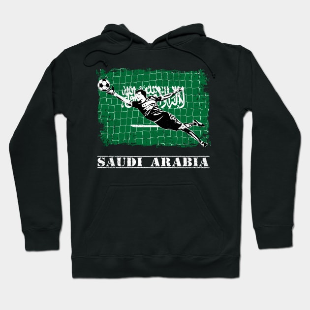 Saudi Arabia Soccer Goalie Goal Keeper Shirt Hoodie by zeno27